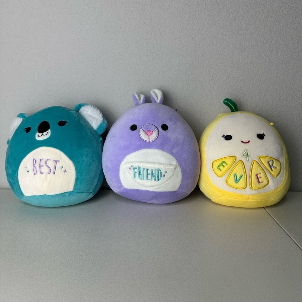 Squishmallows Best Friend 4 Ever Cataleya Kiki Leticia Plush Toys